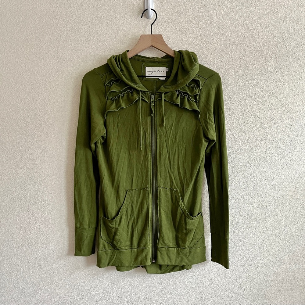 Evy’s Tree Ruffle Full Zip Sweatshirt